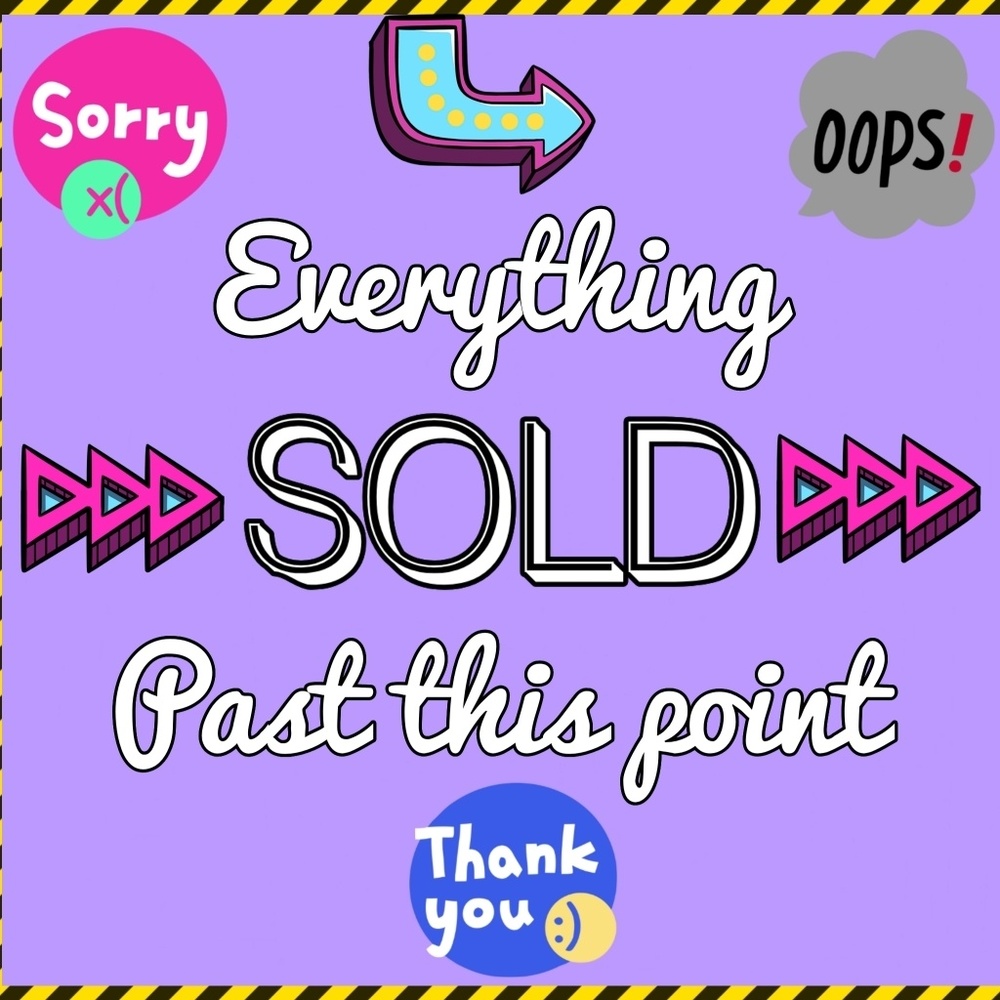 ❌ SOLD BEYOND THIS POINT ❌